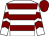 White & maroon hoops, maroon chevrons on sleeves, maroon cap (Jason Barron)