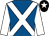 Royal blue, white cross sashes & sleeves, black cap, white star (S Hyland)