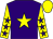 Purple, yellow star, yellow sleeves, purple stars, yellow cap (The Sunday Night Partnership)