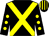 Black, yellow cross belts, black sleeves, yellow spots, striped cap (Mr Michael Carden)