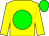 Yellow body, big-green disc, yellow arms, big-green cap (Ecurie Des Monnaies/ec Bred To W)