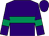 Purple, emerald green hoop, emerald green armlets (Hunscote Stud Ltd & Mrs Lynne Maclennan)
