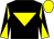 Black, yellow inverted triangle, diabolo on sleeves, yellow cap (Hadwin, Moffatt, Green, Chamberlain Br)