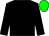 Black, green band on sleeves, green cap (Agave Racing Stable)