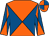 Orange and royal blue diabolo, royal blue and orange diabolo on sleeves, orange and royal blue quartered cap (Mr P A Fahey)