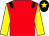 red, black epaulettes, yellow sleeves, black cap, yellow star (Thistle Bloodstock Limited)