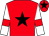 Red, black star, white sleeves, red armlets, red cap, black star (Miss A Jones)