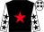 Black, red star, white sleeves, black stars, white cap, black stars (Christina O'Connor)