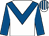 White, royal blue chevron & slvs, striped cap (W F Treacy)