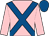 Pink, royal blue cross sashes, royal blue cap (J M Hughes)