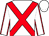 White, red cross sashes, red seams on sleeves, white cap (Michael Wyley)