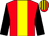 Red, yellow panel, black sleeves, red & yellow striped cap (John Lavery & J P Foley)