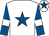 White, royal blue star, royal blue sleeves, white armlets, white cap, royal blue star (Mrs Bernice Stronge)