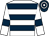 White, dark blue hoops and armlets, dark blue and white hooped cap (Mr G Collacott)