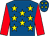 Royal blue, yellow stars, red sleeves (Pmc Syndicate)