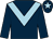 Dark blue, light blue chevron, light blue star on cap (Cinco Partnership)