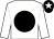 White, black disc, black cap, white star (F Campbell)