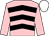 Pink, black chevrons, pink sleeves, white cap (Mr J G Davis & Star Pointe Ltd)