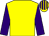 Yellow, purple sleeves, yellow & purple striped cap (Law Cheuk & Shiu Leung Piu)