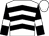 White, black chevrons, white armlets on black sleeves, black chevron on white cap (Cheung Kwong Kwan & Chadwick Mok Cham Hung)