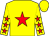 Yellow, red star, red stars on sleeves, yellow cap (Sun Bloodstock)