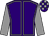 Purple, grey seams and sleeves, purple and grey check cap (Ms Gillian Khosla)
