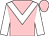 Pink, white chevron and sleeves (Mrs Michael Bell)