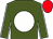 Forest Green, White ball, White Seams on Sleeves, Red Cap (Jon Kelly)