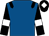 Royal blue, black epaulettes, black sleeves, white armlet, black cap, white diamond (Ratpack Partnership)