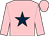 Pink, dark blue star (Mrs S Lynch & Mr A Lomax)