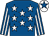 Royal blue, white stars, striped sleeves, white cap, royal blue star (Matthew B O'Connor & Ciaran O'Connor & Mossie O'Connor)