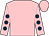 Pink, dark blue spots on sleeves, pink cap (Mrs Ciaran Conroy & Mrs T Hyde & Mrs Paul Shanahan)