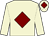 Beige, maroon diamond, maroon diamond on cap (Monaghan & Joyce Partnership)