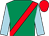 Emerald green, red sash, light blue sleeves, red cap (Robert Lanigan)