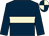 Dark blue, beige hoop, quartered cap (Mrs I Corbani)