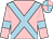 Pink, light blue cross belts and armlets, quartered cap (Tony Wechsler & Ann Plummer)