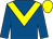 Royal blue, yellow chevron & cap (Best of the Rest Syndicate)