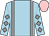 Light blue, grey braces, grey diamonds on sleeves, pink cap (Annus Mirabilis Syndicate)
