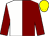 Maroon & white hlvd, maroon sleeves, yellow cap (M Flannery)