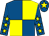 Royal blue and yellow (quartered), royal blue sleeves, yellow stars, royal blue cap, yellow star (Mr Neil Readman)