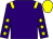 Purple, yellow epaulets, purple sleeves, yellow stars and cap (Peter Jeffers & Howard Thompson)