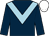 Dark blue, light blue chevron, white cap (Mr Terence Elsey)