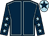 Dark blue, light blue seams, dark blue sleeves, light blue stars, light blue cap, dark blue star (Ocean Four)