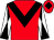 Red, black chevron, white and black diabolo on sleeves, red cap, black diamond (Mr R S Marshall)