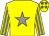 Yellow, grey star, striped sleeves and stars on cap (The Market Men)
