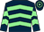Dark blue, light green chevrons, hooped cap (Mr P Stokes & Mr S Krase)