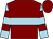 MAROON, LIGHT BLUE hoop, LIGHT BLUE and MAROON hooped sleeves (David Ian and Michael Watt)