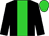 Black, lime Green stripe and cap (J L Colombier)