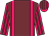 Garnet body, rose braces, rose arms, garnet striped, rose cap, garnet striped (Mme R Gasche-Luc)