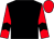 Black body, red arms, black chevron, red cap (Al Shira'aa Farms)